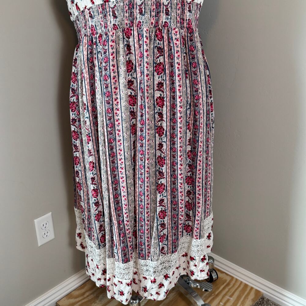 Torrid Floral Mixed-Print Dress - Picture 7 of 9